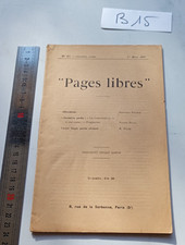 Livre PAGES LIBRES Anatole