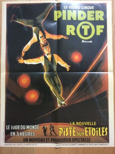 Affiche cirque pinder - cirque, jean