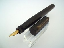 RARE STYLO PLUME SAFETY DE  FABRICATION FRANÇAISE PLUME OR 18 CARATS M255