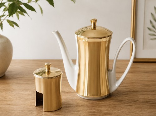 Cafetière vintage porcelaine - vintage,