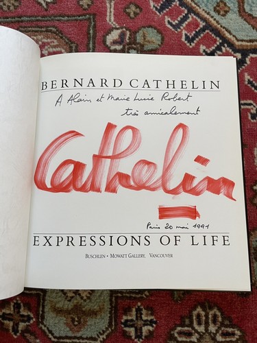 Cathelin rare dedicace - dedicace,