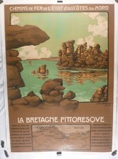 Rare affiche ancienne - , bretagne