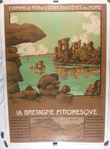 Rare affiche ancienne - , bretagne