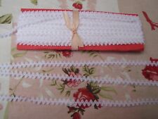 13,60m de fin  Ruban vintage Galon Croquet Zig Zag Serpentine largeur 9mm nylon