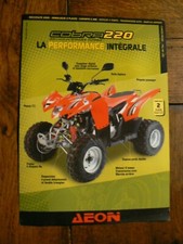 Brochure prospectus  moto : quad AEON  COBRA 220 