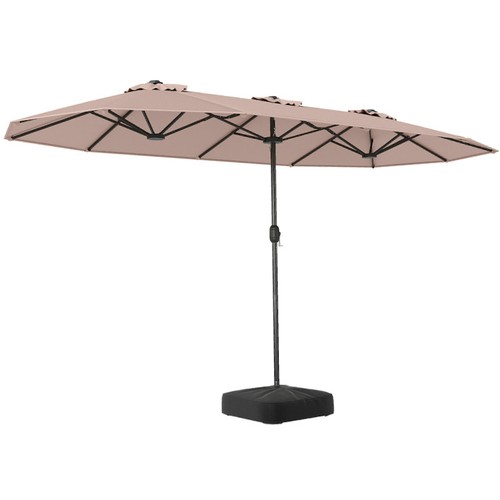 Parasol double avec - , pied