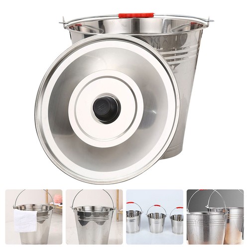 Pot lait inox seaux avec - inox,