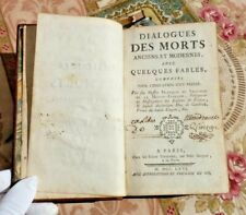 LIVRE ANCIEN XVIIIe DIALOGUES