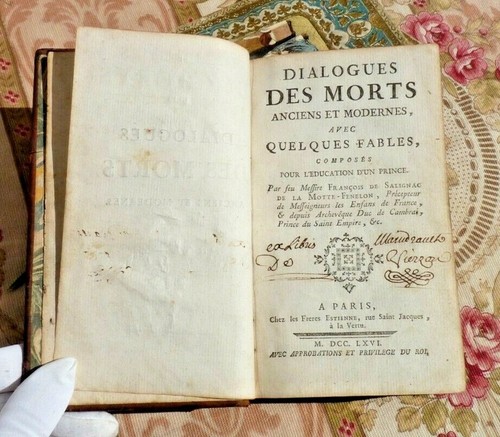 Livre ancien xviiie - xviiie, dialogues