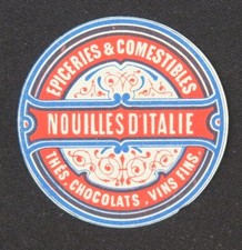 Ancienne étiquette NOUILLES
