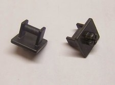 PLAYMOBIL (4604) SYSTEMx - Lot de 2 Clips Gris Foncé Support pour Lampe Spot