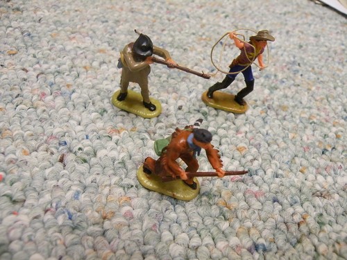 Elastolin 40mm foot cowboys - 40mm,