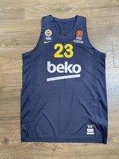 Malcolm Thomas Game Worn Used  Jersey Fenerbahce Nike Fiba Champion Nba