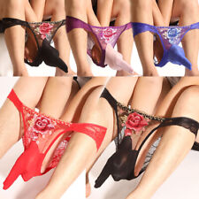 Mens Glossy Panties Briefs De Lingerie Voir À Travers Des Sous-Vêtements /