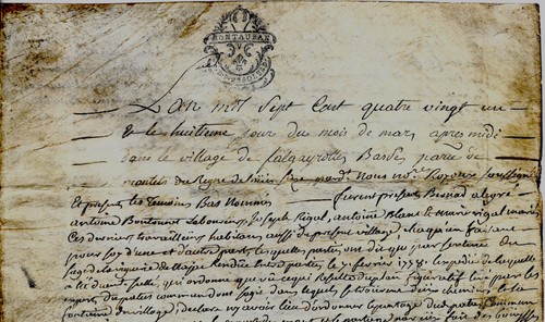 1781 monteils sentence - monteils, &