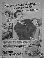 PUBLICITÉ 1954 ROYCO POTAGE