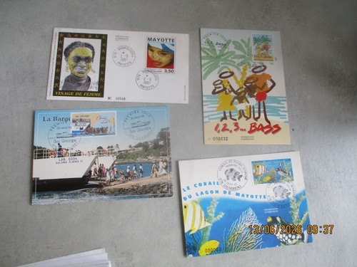 Mayotte france lot fdc - mayotte,