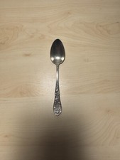 1 cuillère à café en métal argenté style Rocaille, Louis XV