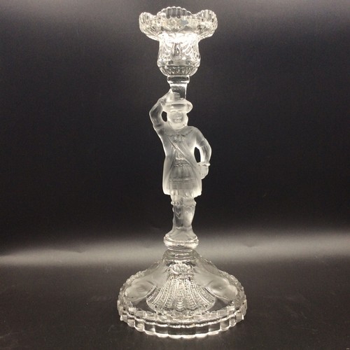 Bougeoir verre soufflé moulé
