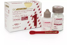 2 x GC Gold Label Fuji 1 Radiopaque Luting & Lining Glass Ionomer...