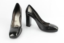 TEXTO Escarpins Cuir Synthétique Verni Noir T 37 Très bon état