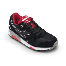 Chaussures Baskets Homme Diadora Modèle N9000 Nyl II Black/Ferrari Red