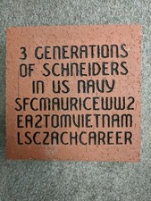 Custom Engraved 8" x 8" Paver