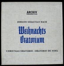 Bach Weihnachts Oratorium Oratorio de Noël Lehmann Arndt 4 x LP & BX NM Cleaned