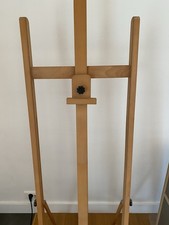 chevalet ancien d'atelier de peintre à crémaillère