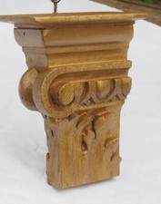 PETITE CONSOLE EN BOIS DORE