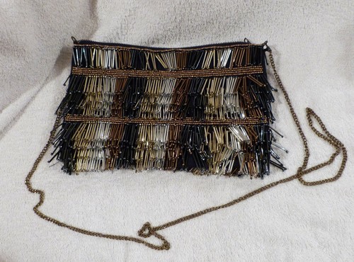 Sac pochette soirée - perles, de