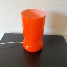lampe orange rare VINTAGE LAMPE IKEA-LYKTA-DESIGN 80-orange-VERRE