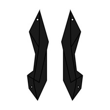 Prises D'Air Arrière Noir Mat