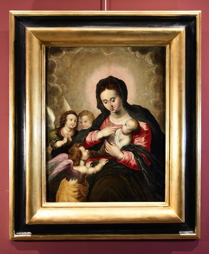 Tableau ancien madonna van - madonna,