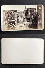 Italie, Italia, Pompei, Four et boulangerie, circa 1870 vintage cdv albumen prin