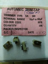 CAPACITOR VARIABLE CERAMIC/TRIMMER  10 / 80pF Nos   Lot de 4 pieces   (DepC12H4)