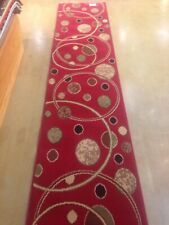 25 FOOT CUSTOM STAIR - HALLWAY RUG RUNNER 23' WIDE RED, LOW PILE