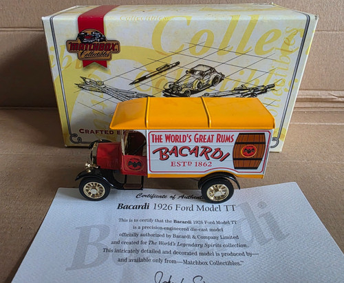 Matchbox yym37789 bacardi 1926 - matchbox,