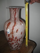 Vase en verre soufflé de