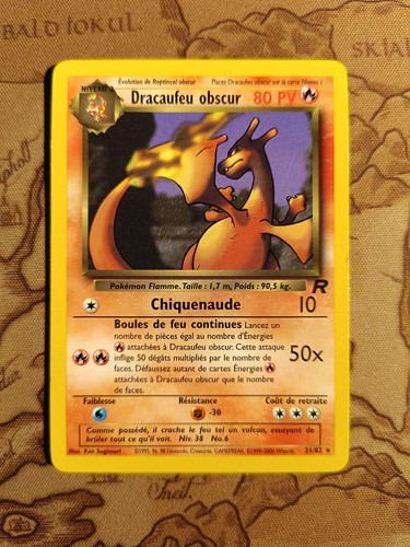 Carte pokémon dracaufeu - carte,