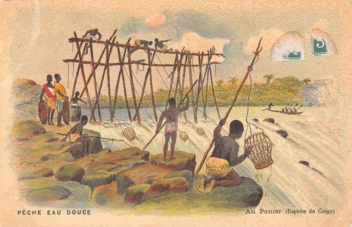 Cpa peche eau douce - d'eau, au