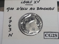 Louis XV 1/10 d'Ecu au Bandeau