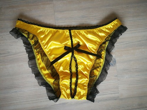 Culotte jaune satin ddlg - culotte,