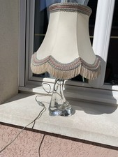 Lampe vague signée Daum France En Cristal 