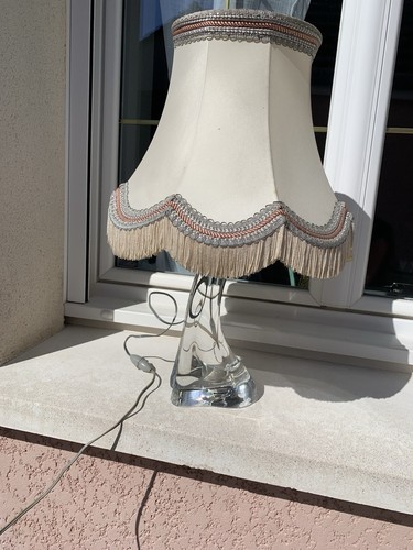 Lampe vague signée - , daum