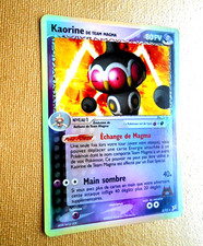 pokemon carte kaorine de team magma holo  8/95 Français rarissime bordure or TBe