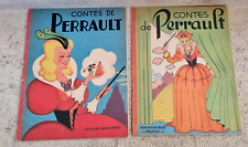 lot de 2 / Les contes de Perrault, éditions Bias. illustrations André Jourcin