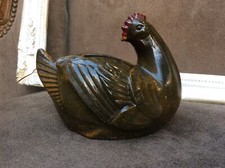 Tirelire à Casser Ancienne Poule Terre Cuite