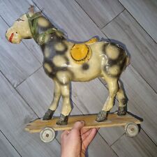 CHEVAL à trainer 1930 carton