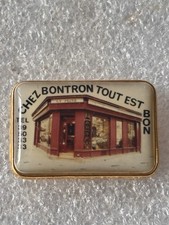 pin's Chez Bontron Tout Est Bon La Pêche Commerce Enseigne Ancienne Vitrine